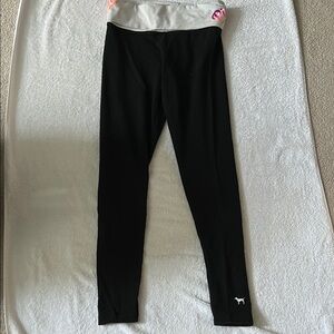 Victoria's Secret Black Leggings Slim Fit Athleisure